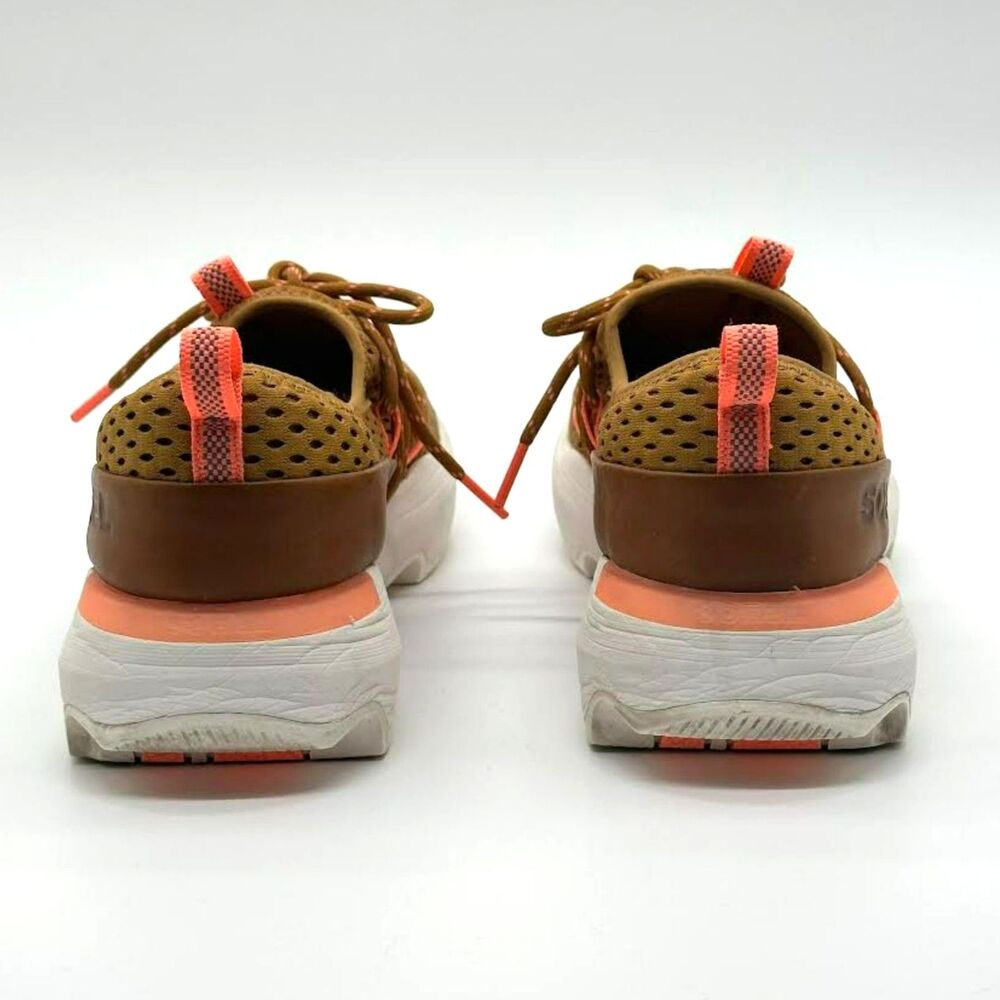 Sorel Kinetic Impact Lace Up Sneakers Athletic Shoes Womens Size 9.5 Amber Coral - Picture 6 of 9